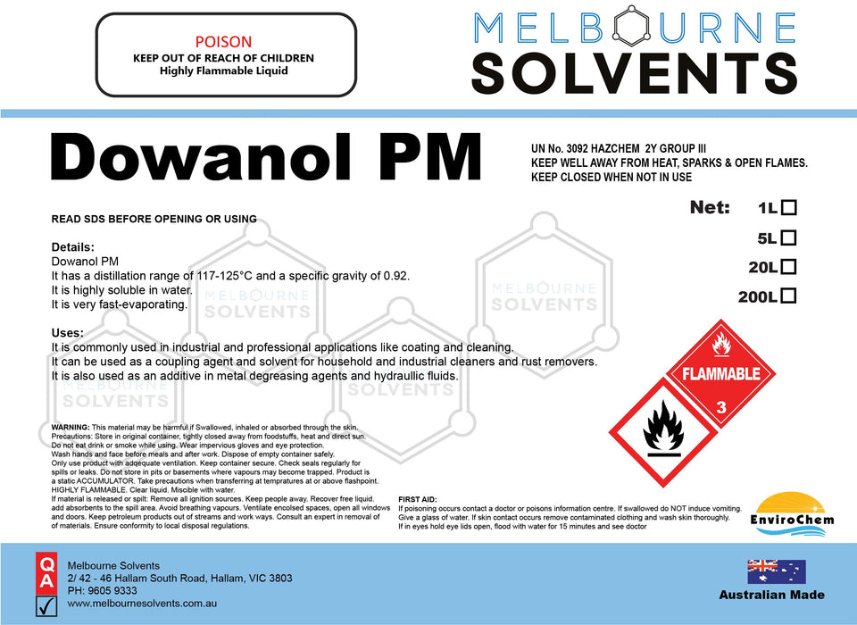 Dowanol PM (DPM)