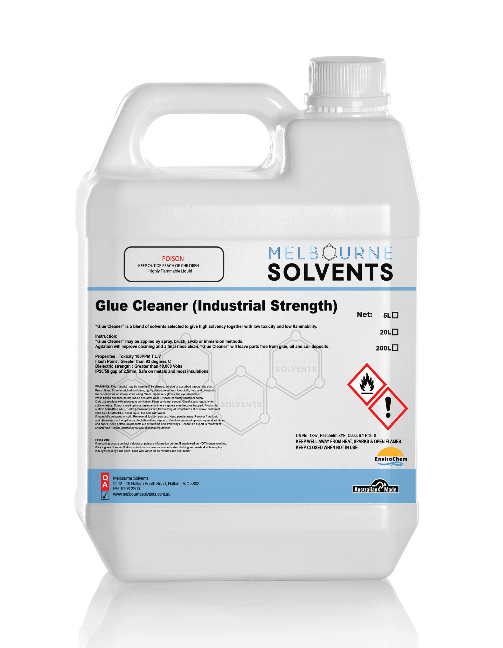 Buy Glue Cleaner (Industrial Strength) | Melbourne Solvents